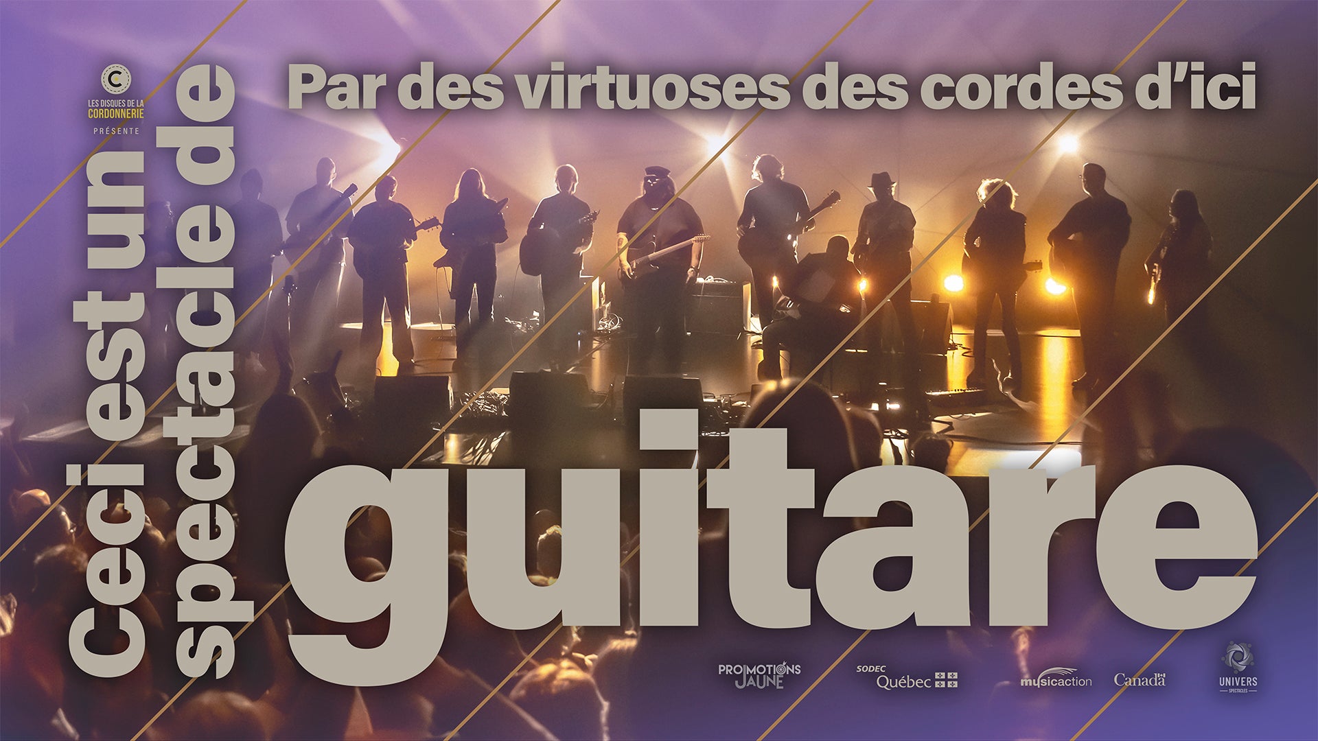 Ceci est un spectacle de guitare est présenté à la Salle Albert-Rousseau.