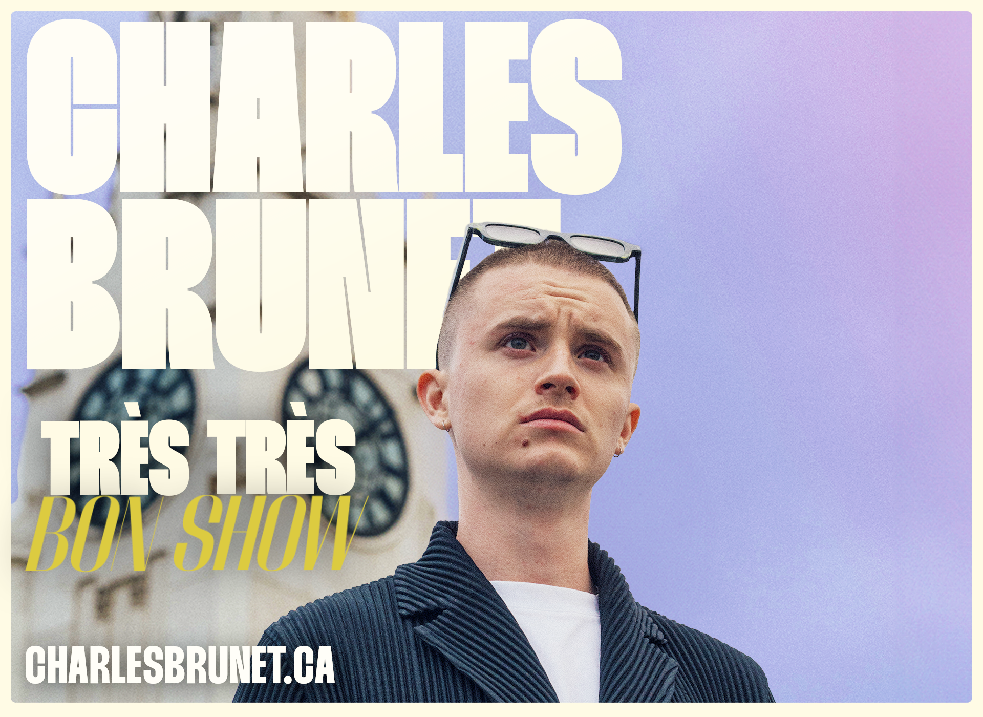 Charles Brunet en spectacle à la Salle Albert-Rousseau.