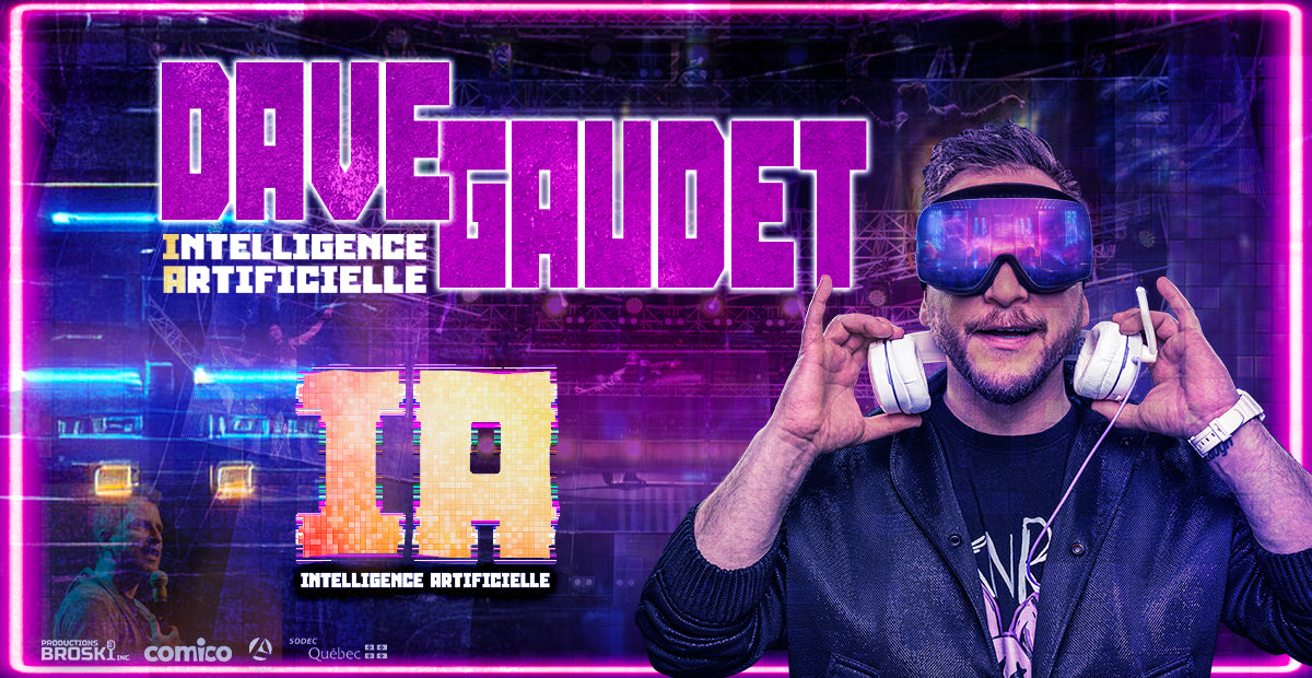 Dave Gaudet en spectacle à la Salle Albert-Rousseau.