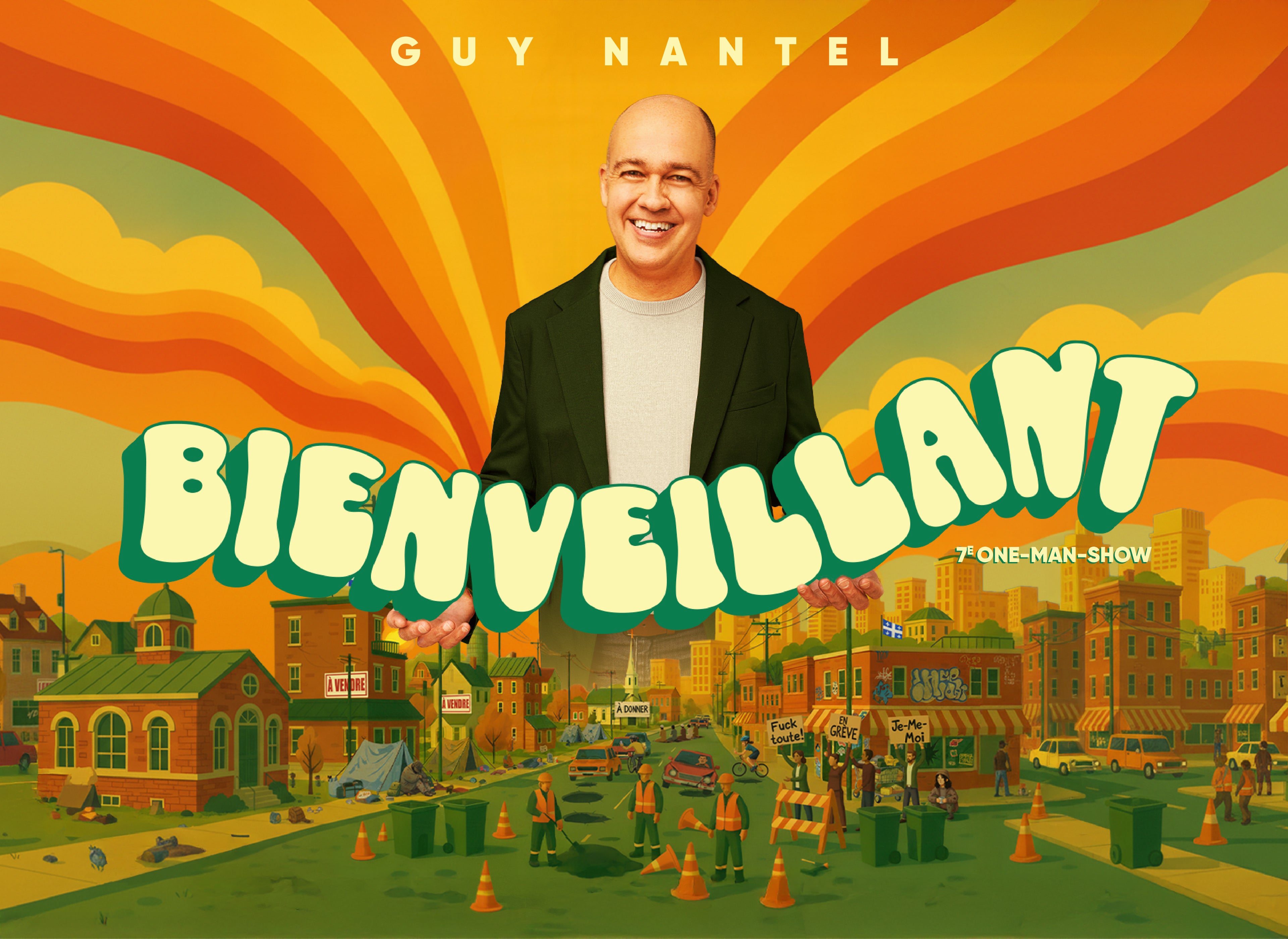 Guy Nantel en spectacle à la Salle Albert-Rousseau.