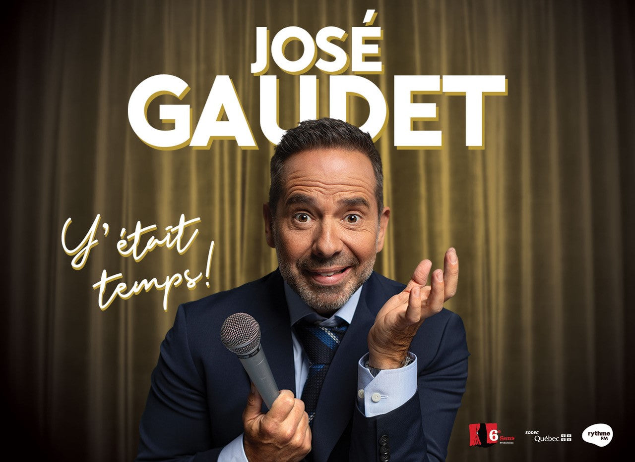 José Gaudet en spectacle à la Salle Albert-Rousseau.
