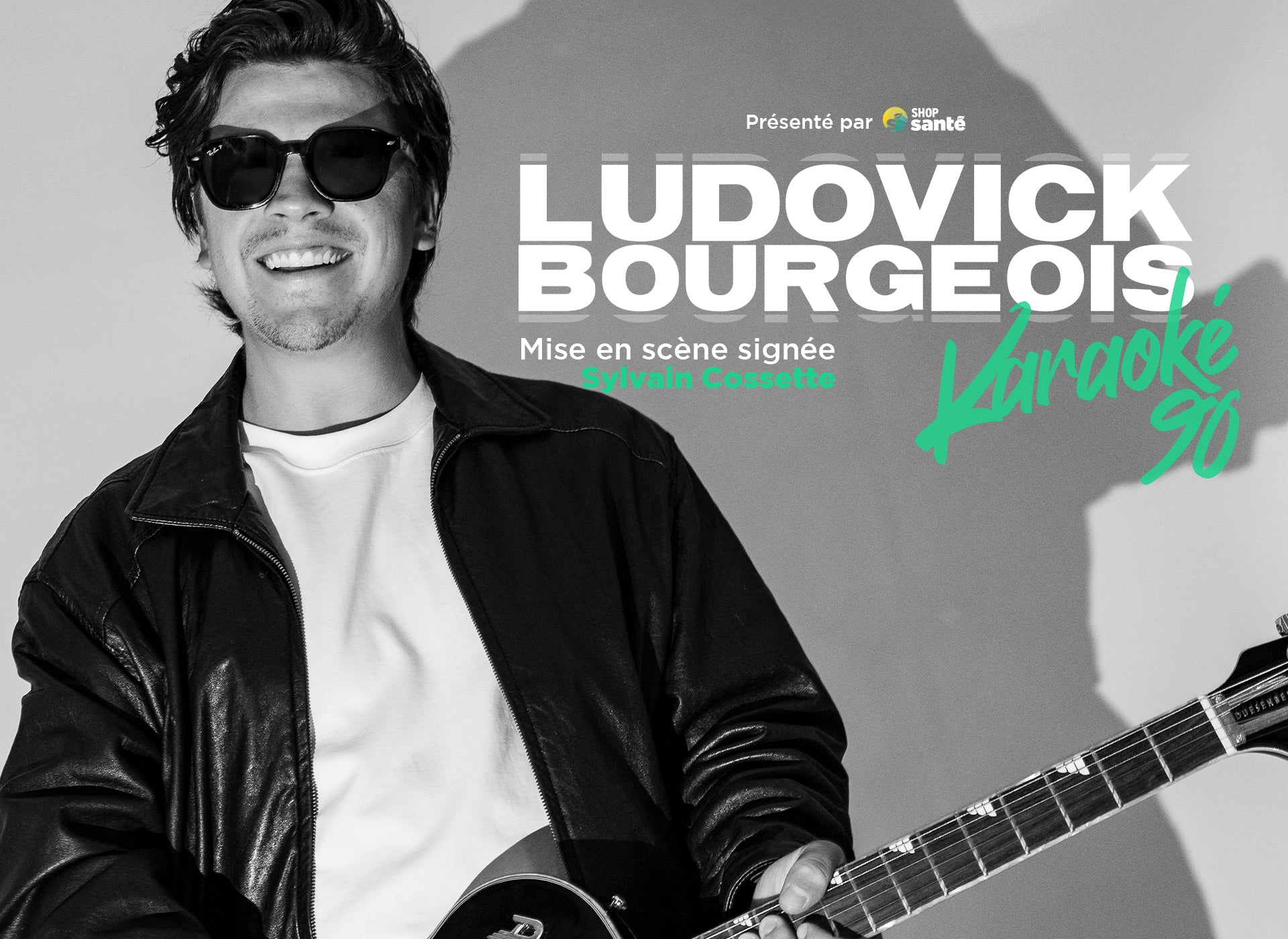 Ludovick Bourgeois en spectacle à la Salle Albert-Rousseau.