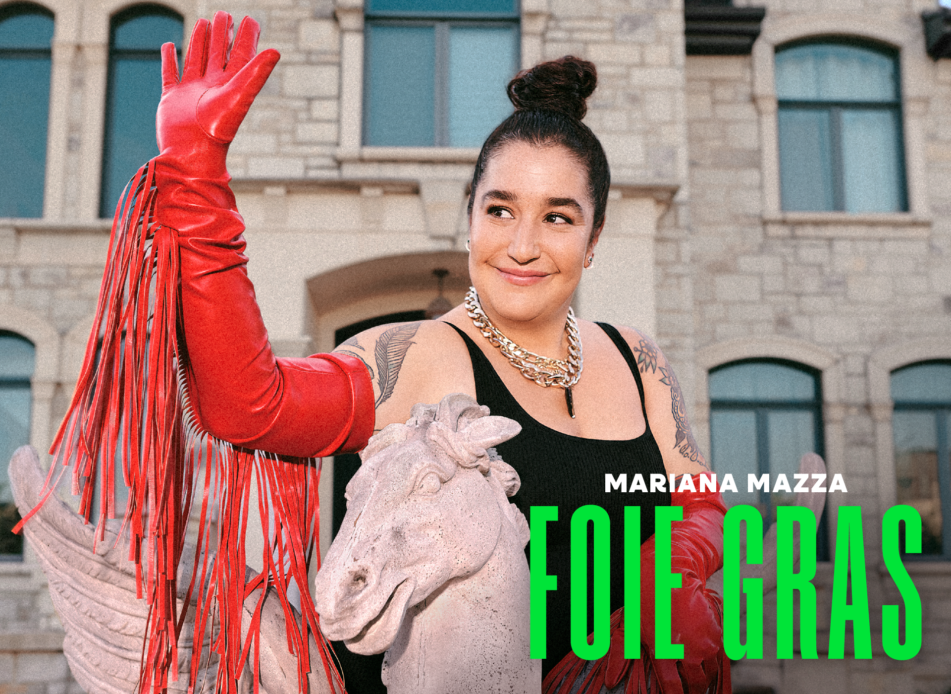 Mariana Mazza en spectacle à la Salle Albert-Rousseau.