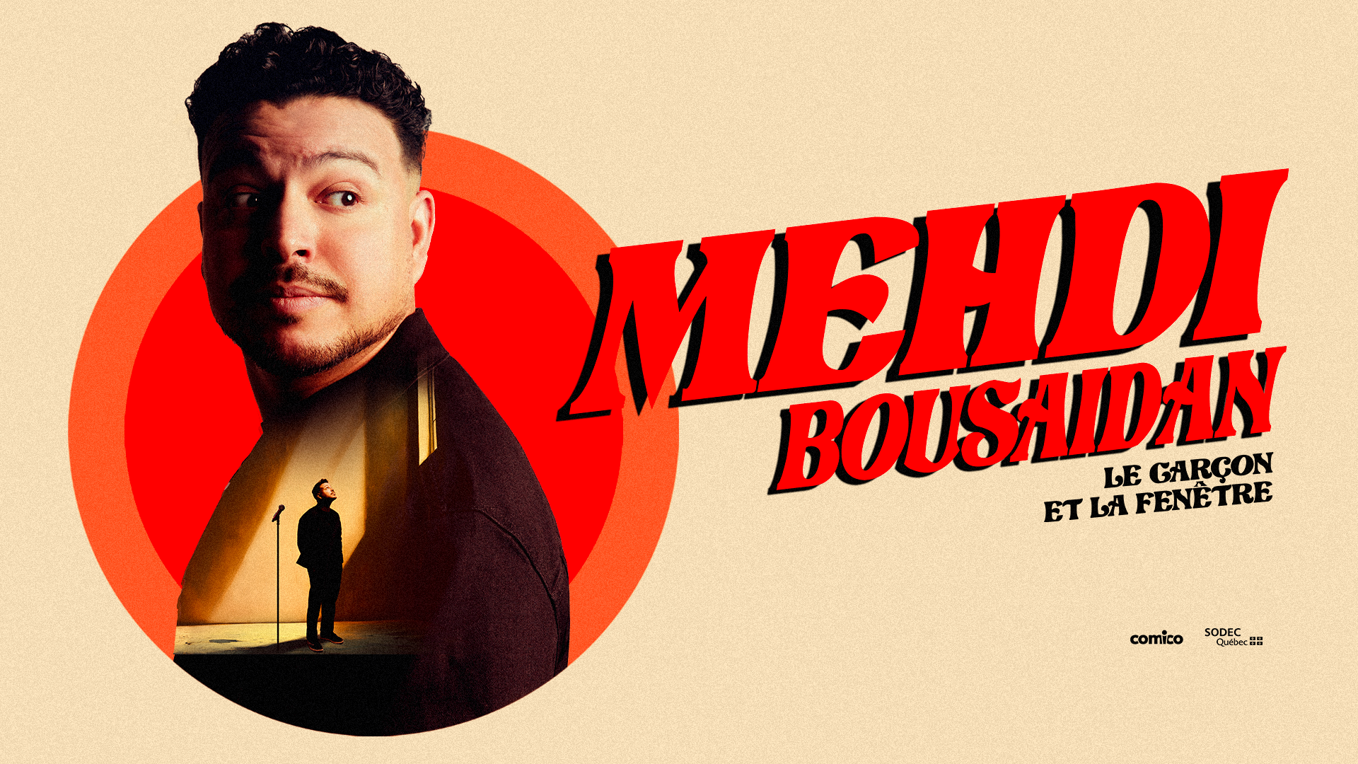 Mehdi Bousaidan en spectacle à la Salle Albert-Rousseau.
