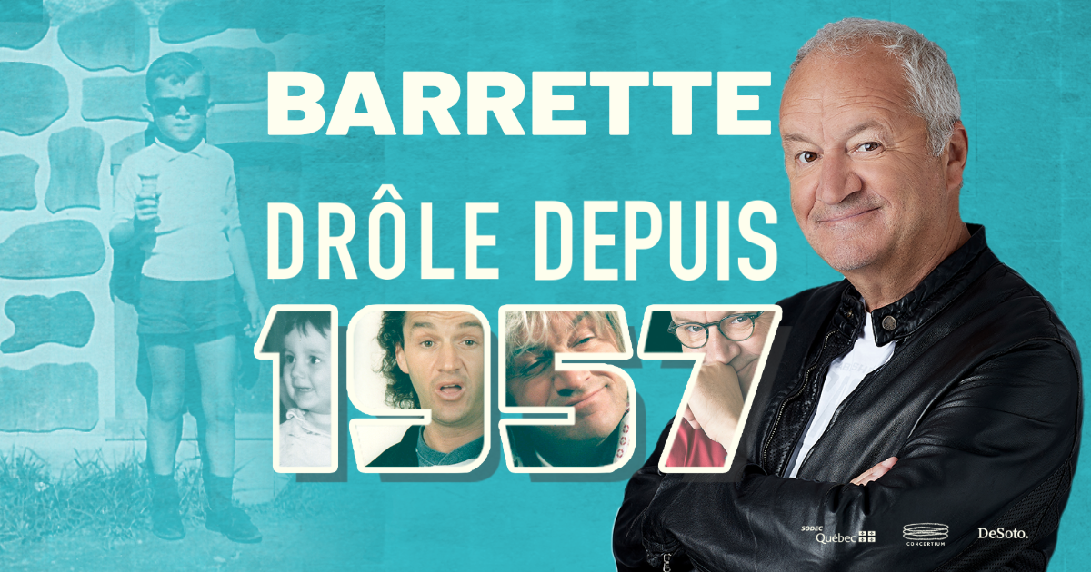 Michel Barrette en spectacle à la Salle Albert-Rousseau.