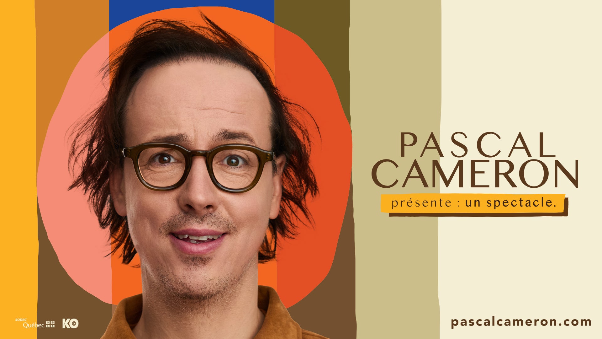 Pascal Cameron en spectacle à la Salle Albert-Rousseau.