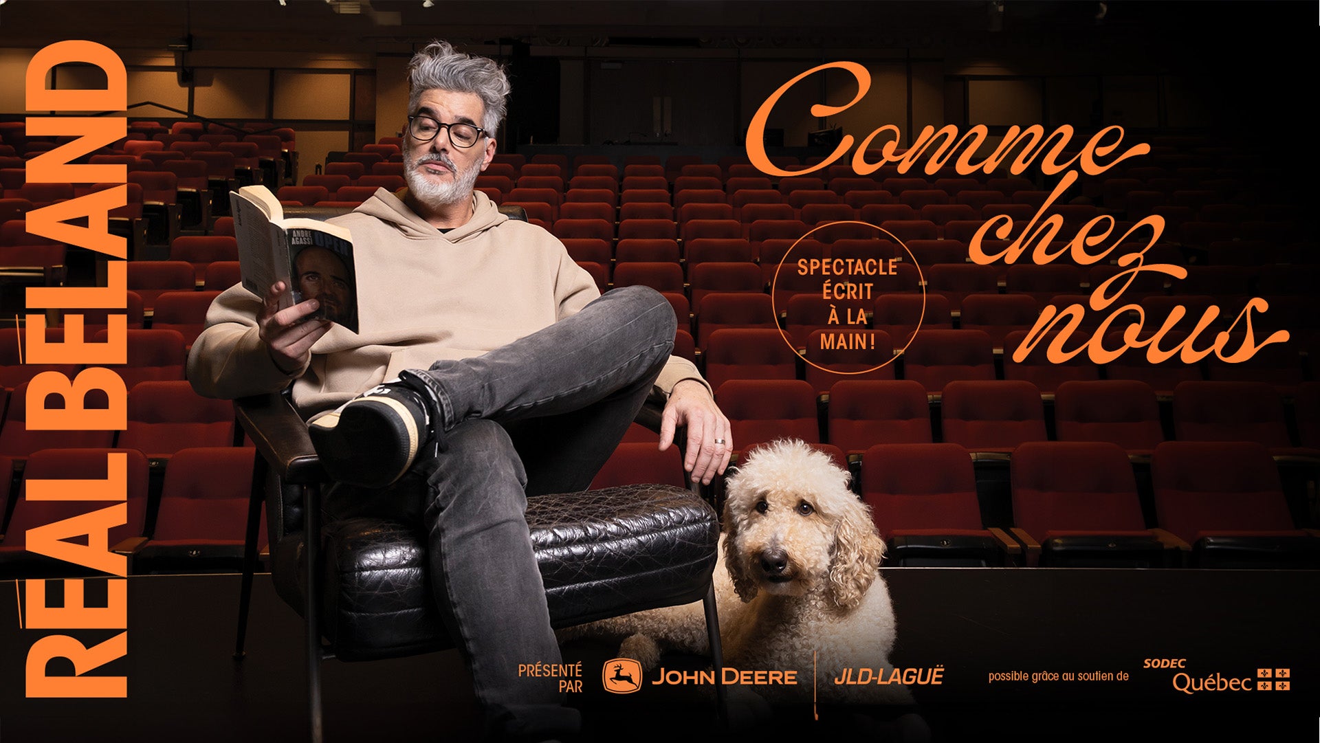 Réal Béland en spectacle à la Salle Albert-Rousseau.
