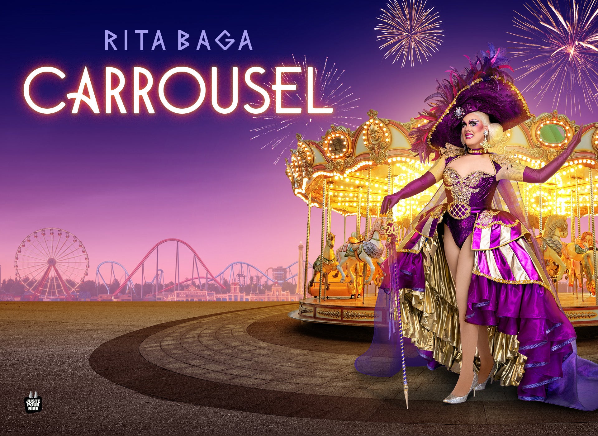 Rita Baga en spectacle à la Salle Albert-Rousseau.