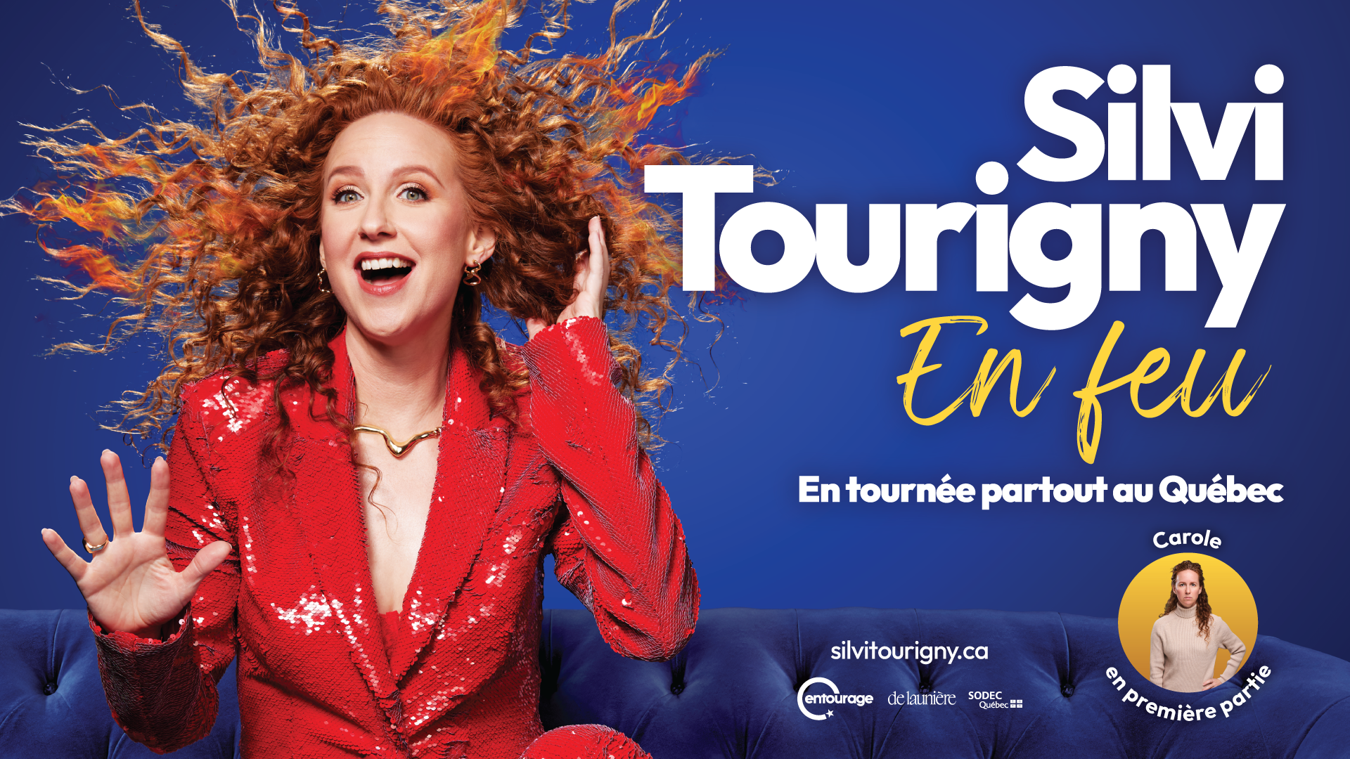 Silvi Tourigny en spectacle à la Salle Albert-Rousseau.
