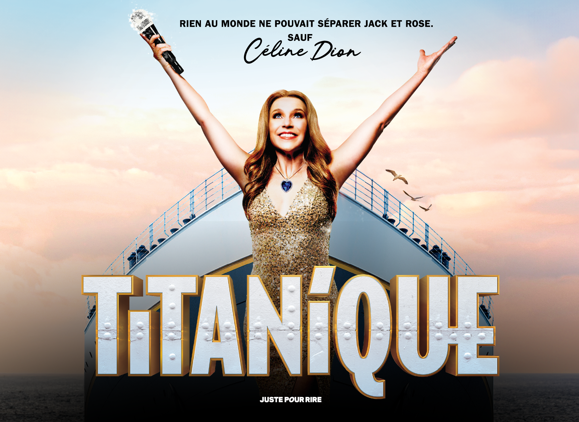 Titanique, la parodie musicale en spectacle à la Salle Albert-Rousseau.