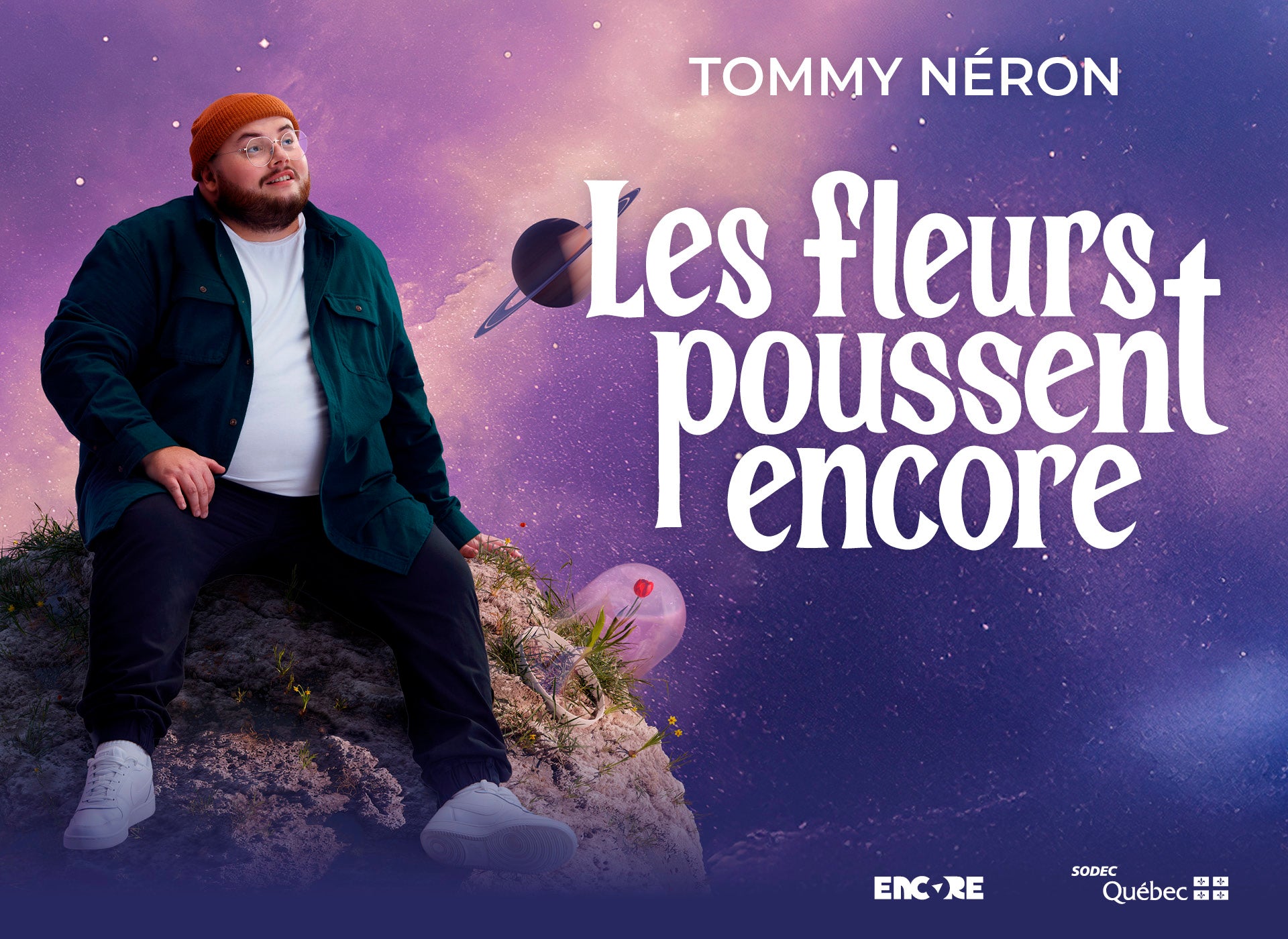 Tommy Néron en spectacle à la Salle Albert-Rousseau.